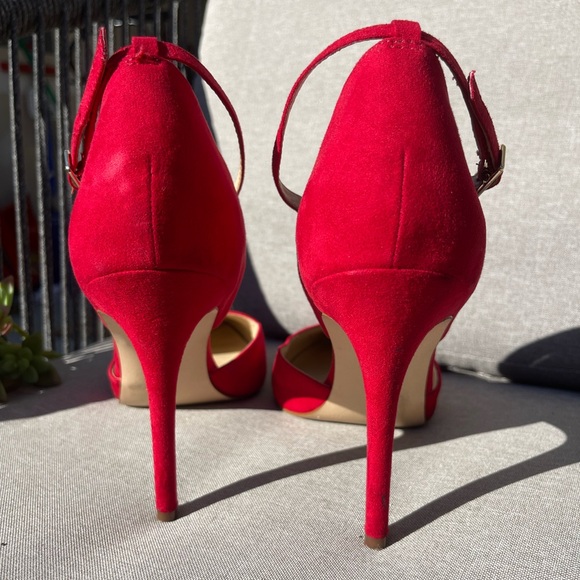 Red Jessica Simpson heels- size 9 - Picture 3 of 7
